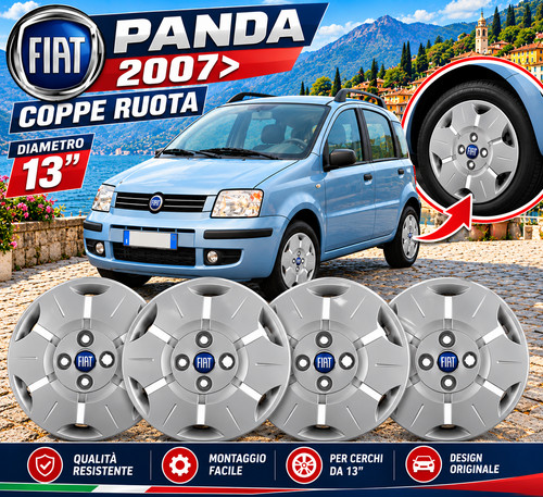 Coppe ruota fiat - panda, dal